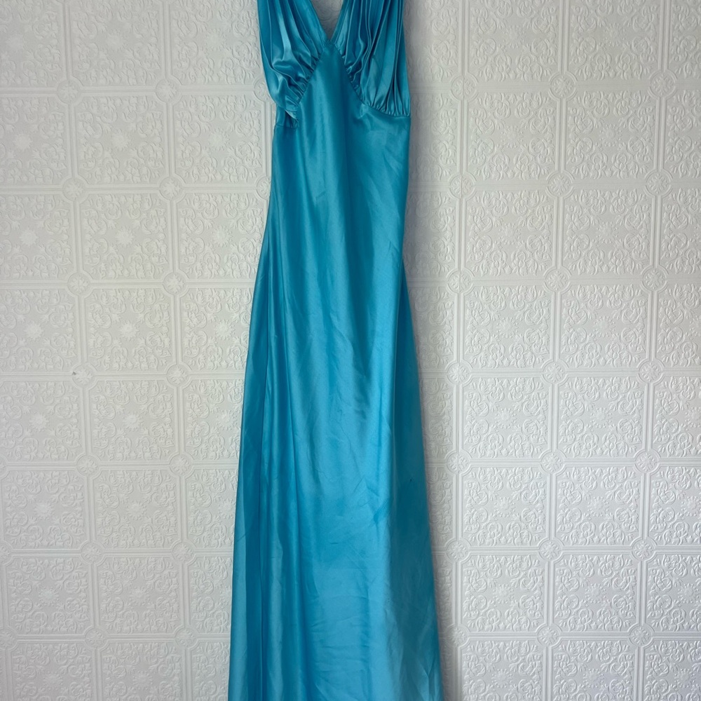 Elegant Blue Maxi Dress